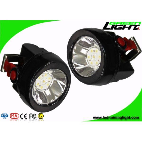 Flame - Resistant LED Mining Light , Portable Hard Hat Headlamp With Helmet Bracket