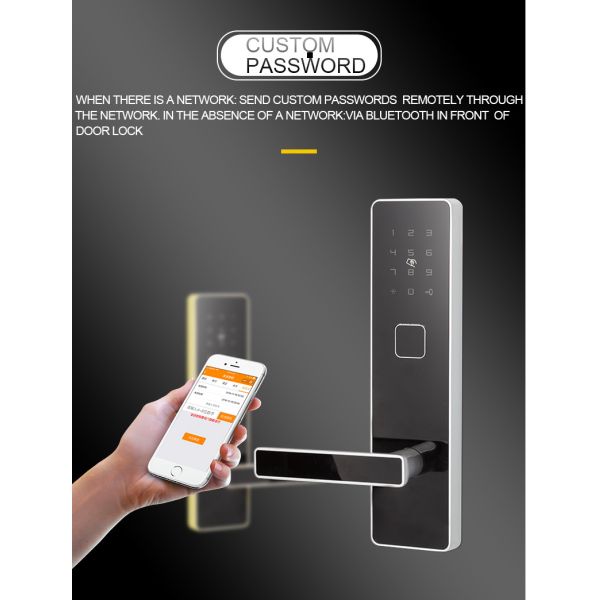 Zinc Alloy Mechanical Keypad Door Lock , Front Door Locks Customized Size