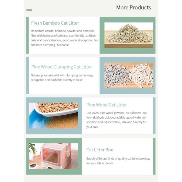 Broken Cat Litter Item Type OEM Customized Clumping Flushable Nautral Bamboo Sand