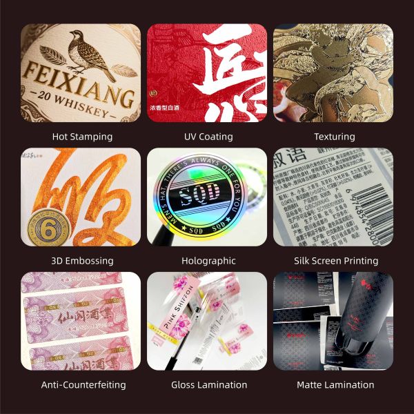 Versatile Custom Waterproof Labels Packaging Multi-Purpose Adhesive Stickers for Small Vial Glass Bottles