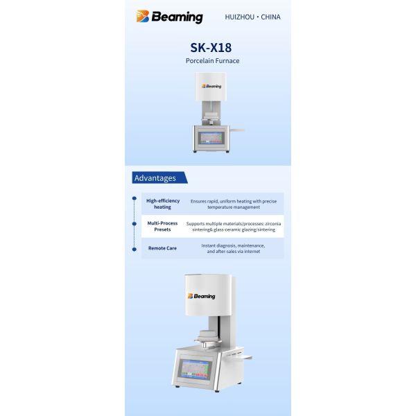 CE Dental Furnace Precision Temperature Control Vacuum Rapid Sintering 600mm