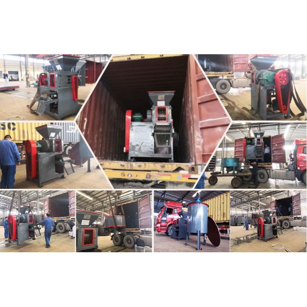 AC Motor Mini Coal Making Machine Briquette Maker Complete Set for Clean Coal Production
