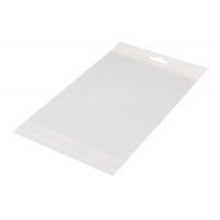 China Resealable Clear Transparent Plastic Packaging Pouch with Adhesive tap for sale