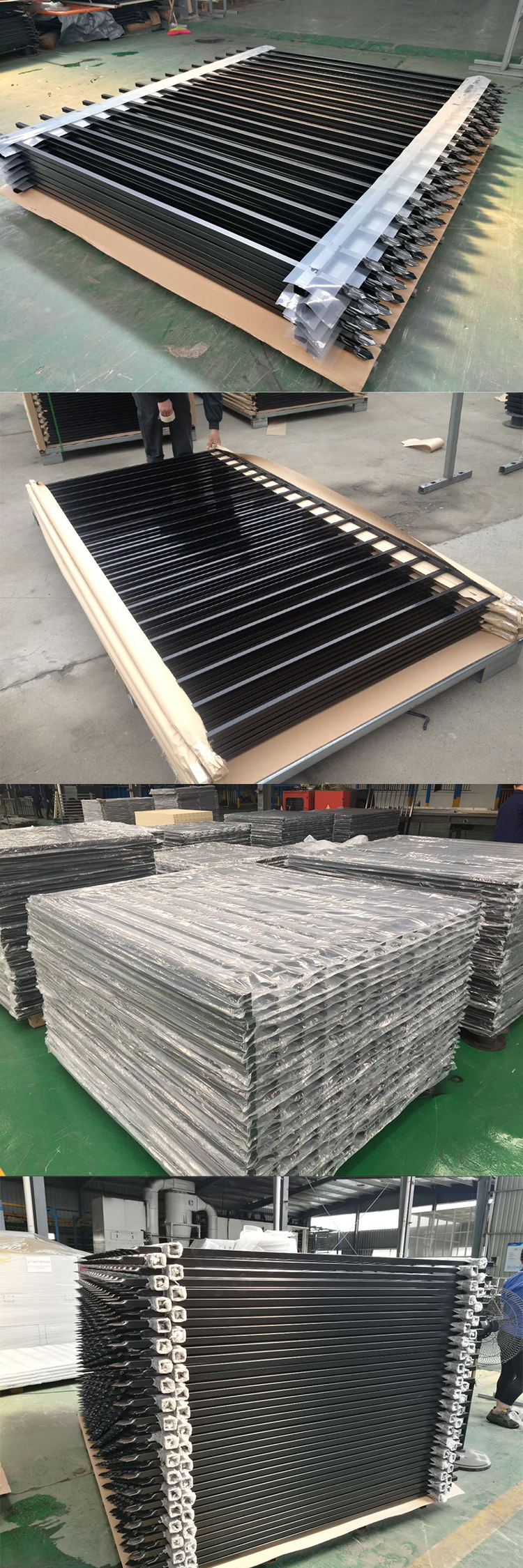 High Security Garrison Fencing Panels Interpon Powder Coated Black