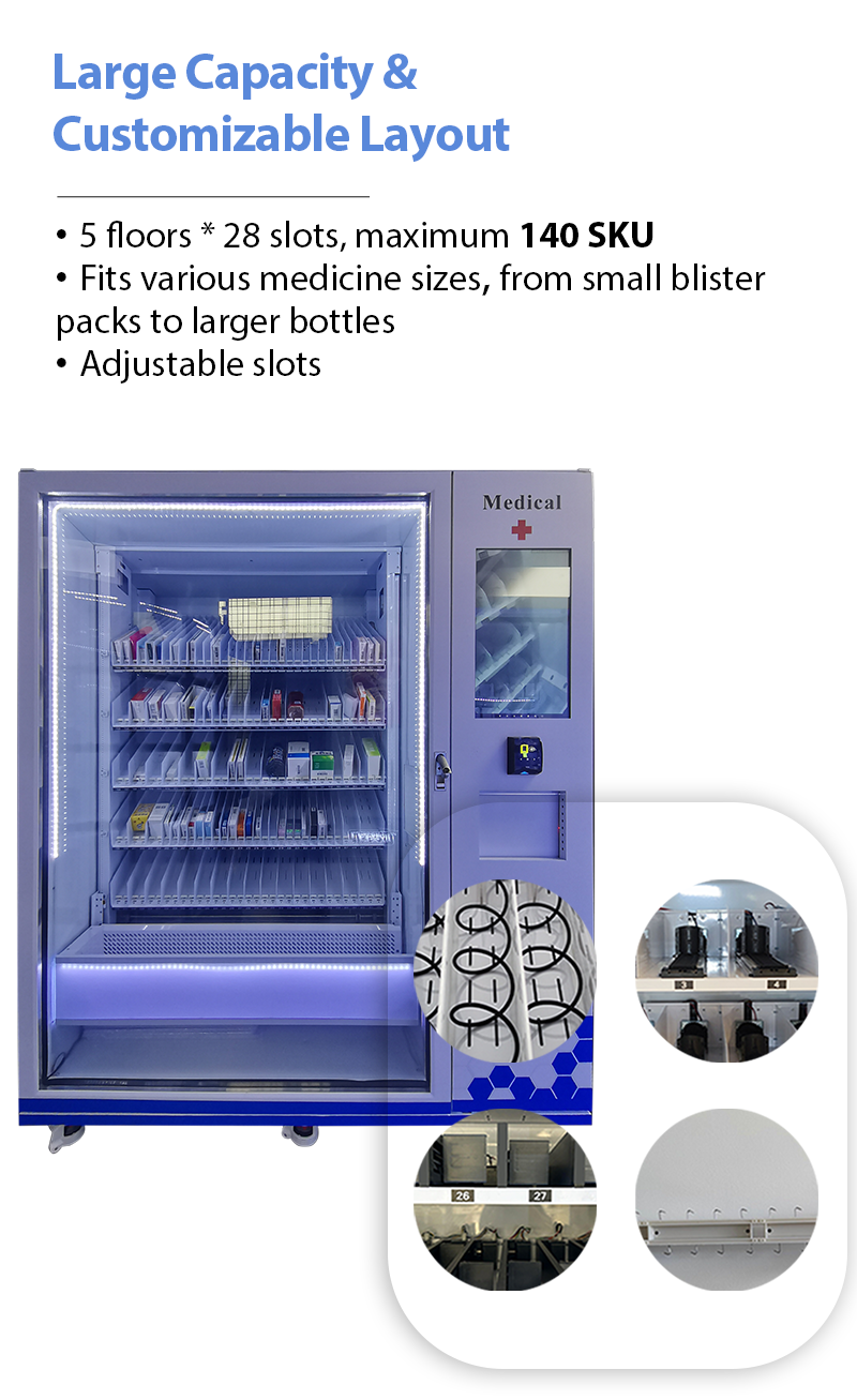 Pharmacy Vending Machine Convenient Time Saving For Prescription Medicine Distribution