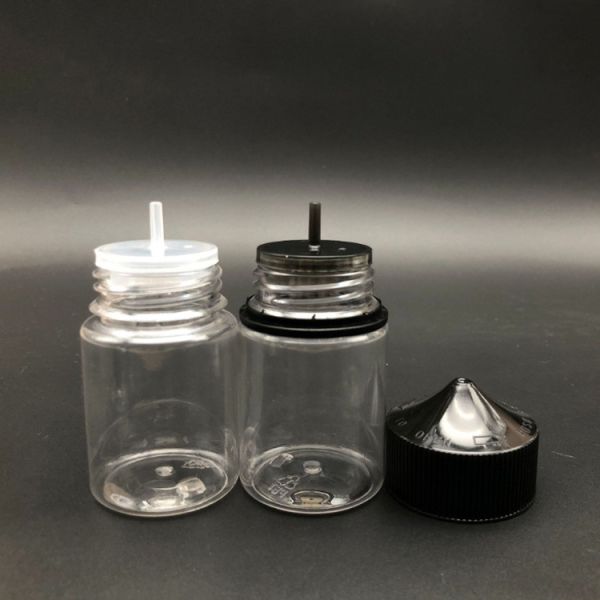 80ml Clear Childproof liquid dropper bottles with Custom Logo