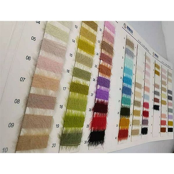 Dyed Nylon Or Polyester Feather Yarn For Woven Knitting