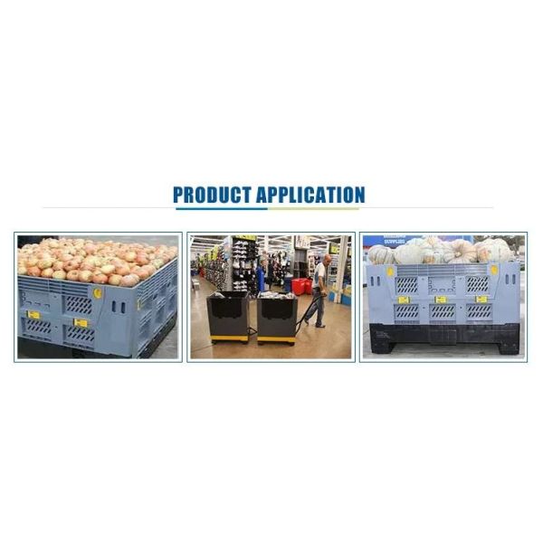 Saving Space Folding Crate Box Collapsible Plastic Shipping Crates