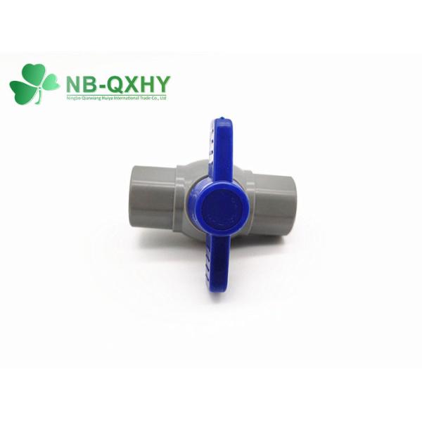 Customization Options Blue Handle PVC Plastic Octagonal Ball Valve for 3/4" Threads