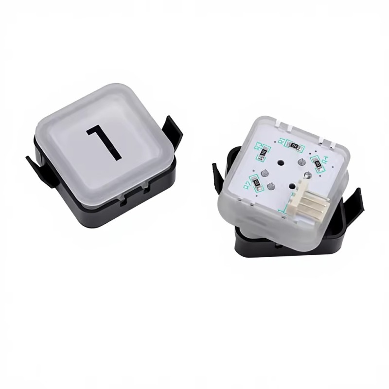 Modern Hotel Elevator Push Button Square Touch Panel BS34C Plastic White Light Blue Light Out-call Call Button