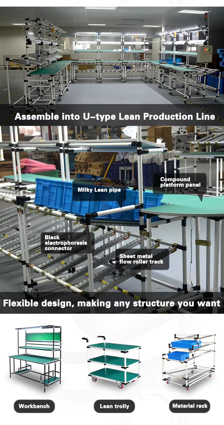 H2815 PE Coated Lean Pipe For Logistics Racking Systems