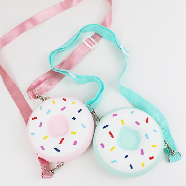 Mini Silicone Donut Shoulder Bag Waterproof Colorful Multi Functional