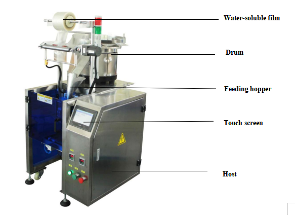 Plastic Film Automatic Packaging Machine One Drum Screw Packaging Machine