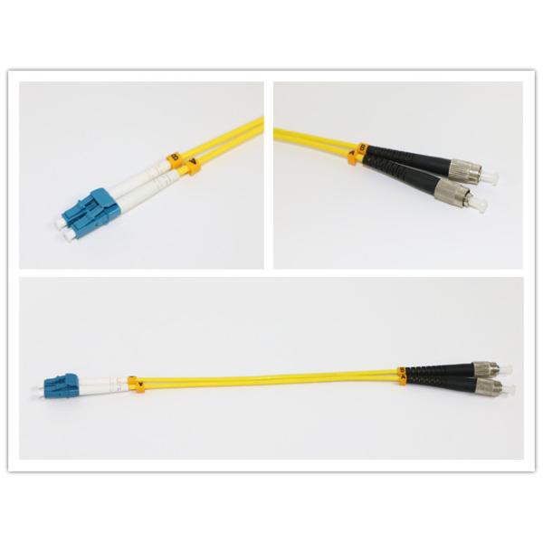 Yellow Lc Fc Patch Cord Simplex Fiber Optic Cable Single Mode For CATV networks