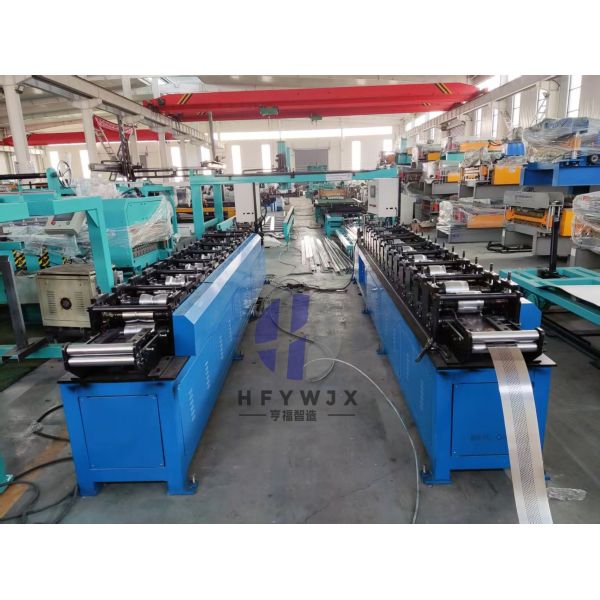 Automatic Slat Roller Shutter Door Forming Machine Gear Transmission With Hydraulic Pump Power 4kw