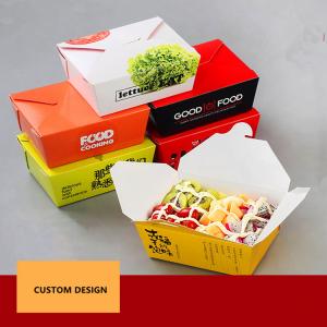 Quality Paper Food Packaging Box For Takeaway Lunch , mini Retail Packaging Boxes for sale