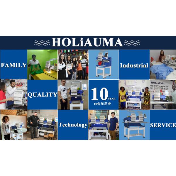 HOLiAUMA cap/tshirt/flat/3d embroidery machine 8 heads 1200 spm computerized industrial embroidery machine for sale