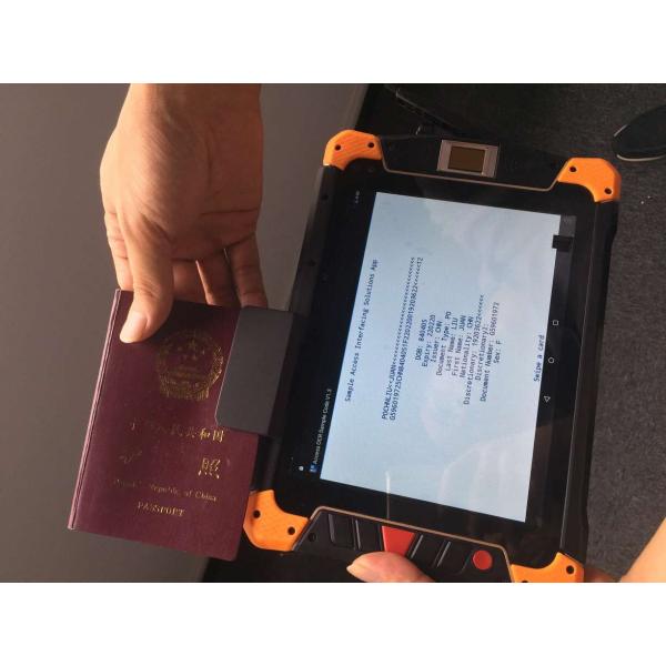 Rugged Industrial PDA Android 4G Bluetooth Tablet PC With Biometric Passport Reader