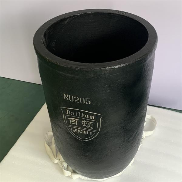 Round Silicon Carbide Graphite Conventional Type Crucible For Melting Copper