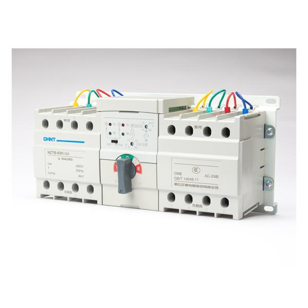 Dual Power Automatic Transfer Switch , 4P 3 Phase Automatic Transfer Switch 4 Wire 63A IEC60947-6-1