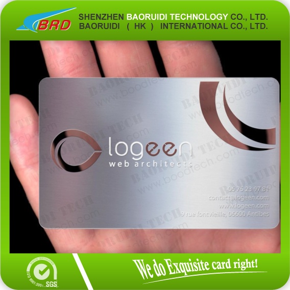 black metal business cards