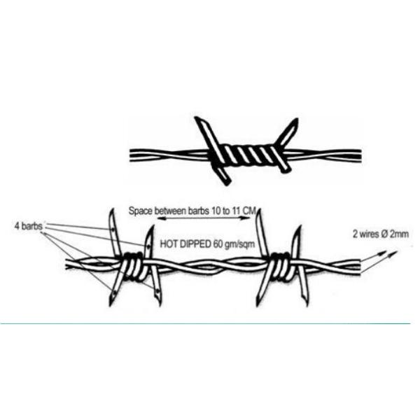 CE Certificate Barbed Wire Security Fence , Hot Dipped Galvanized Razor Wire