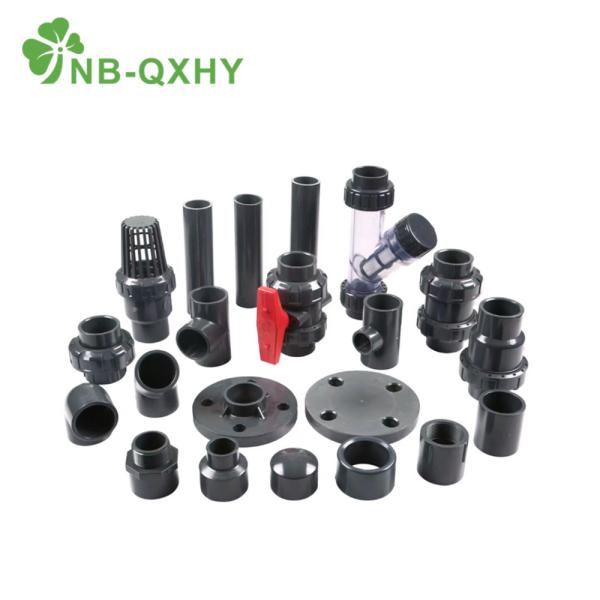 High Thickness DIN Pn16 PVC Pipe Fitting Socket UPVC Elbow Coupling Flange 20mm to 400mm