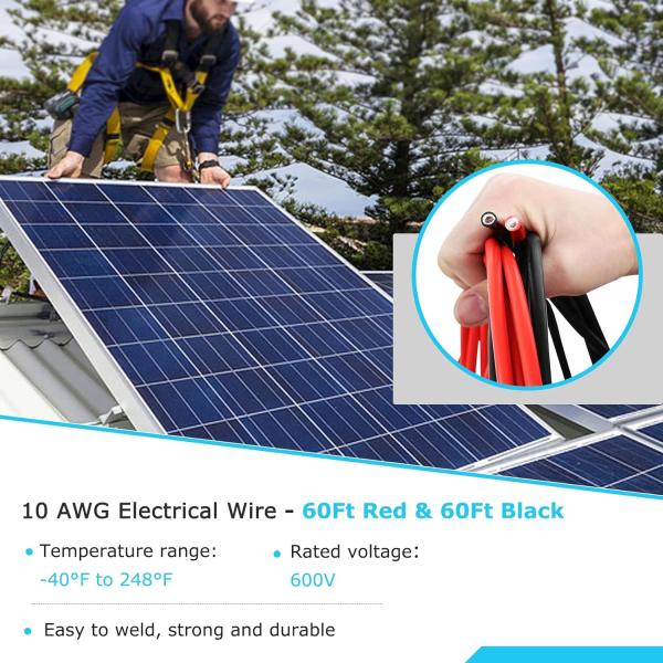 Efficient 1 Core Hybrid Solar PV System Cable 4 / 6mm2 For Solar Installations