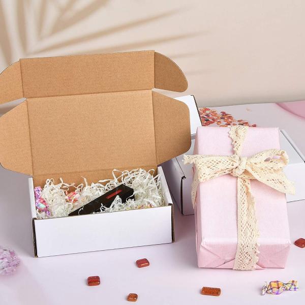 Compression-resistant White Small Rectangular Corrugated Box