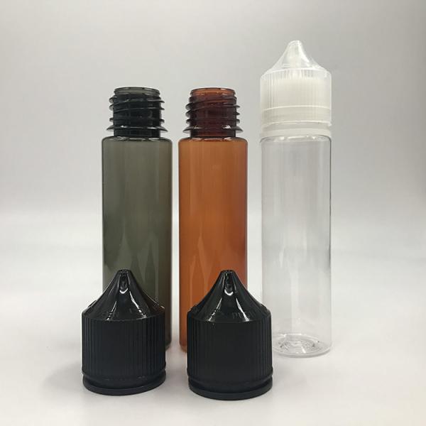 Childproof Screw Cap Round Liquid Dropper Bottle / E Liquid Bottle Screen Printed With Customized
