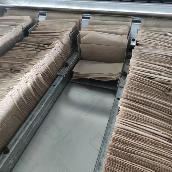 17-45GSM White/Bamboo Napkin Paper Can Support Customized Patterns