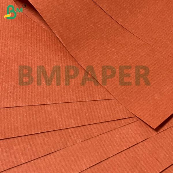 43gsm Flexible Breathable Red Striped Kraft Paper Roll 750mm 800mm For Gift Wrapping