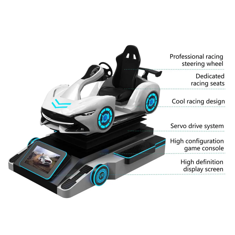 Safety VR Car Racing Simulator High Performance With Exhilarating Gaming Experience