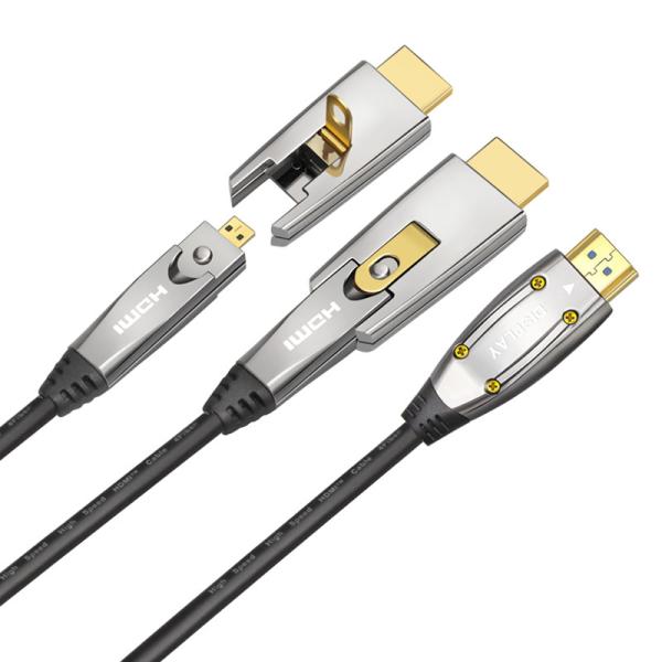 OEM ODM Long AOC 4K 8K Optical HDMI Cable HDR EARC HDMI Cable 48gbps