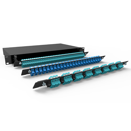 1RU Rack Mount Fiber Optic Patch Panel with 36 Ports and Drawer Style for Easy Cable Management