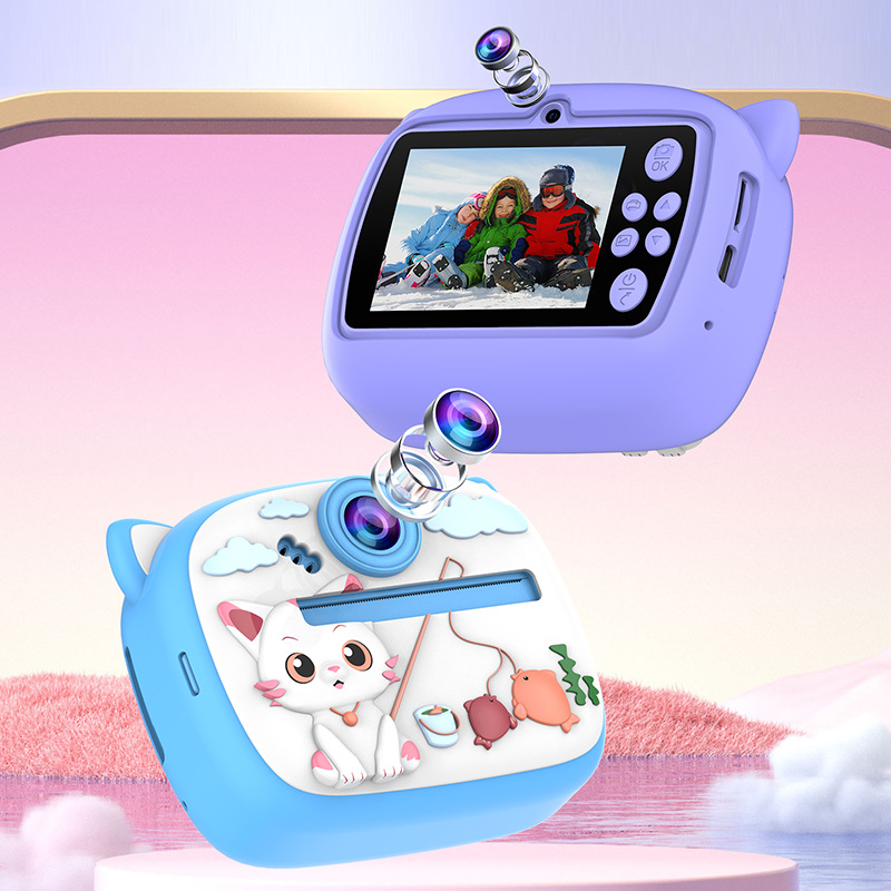 DLC Y600 Multi-function High-Definition Instant Camera , Cartoon Digital Camera for Children,instant Print, Multiple Filters