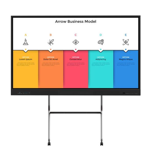LED Interactive Whiteboard 65/75/86/105/110 Inch Finger Electronic Multi Touch Screen Smart LCD Display Meeting Room