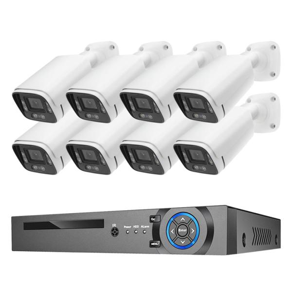 8MP 4K H.265 Face Detection POE IP Network Security Camera System for Outdoor Monitoring