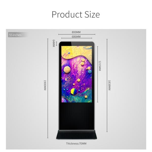 Network AD Interactive Free Standing Digital Signage Digital Signage Totem