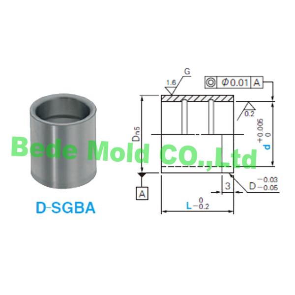 Plastic Injection Mold Straight Guide Pin Bushings SKH51 Materials Customized