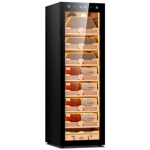 Electronic Cigar Humidor Cabinet With Constant Temperature Control & LED Lighting Electronic Cigar Humidor Cabinet With Constant Temperature Control & LED Lighting