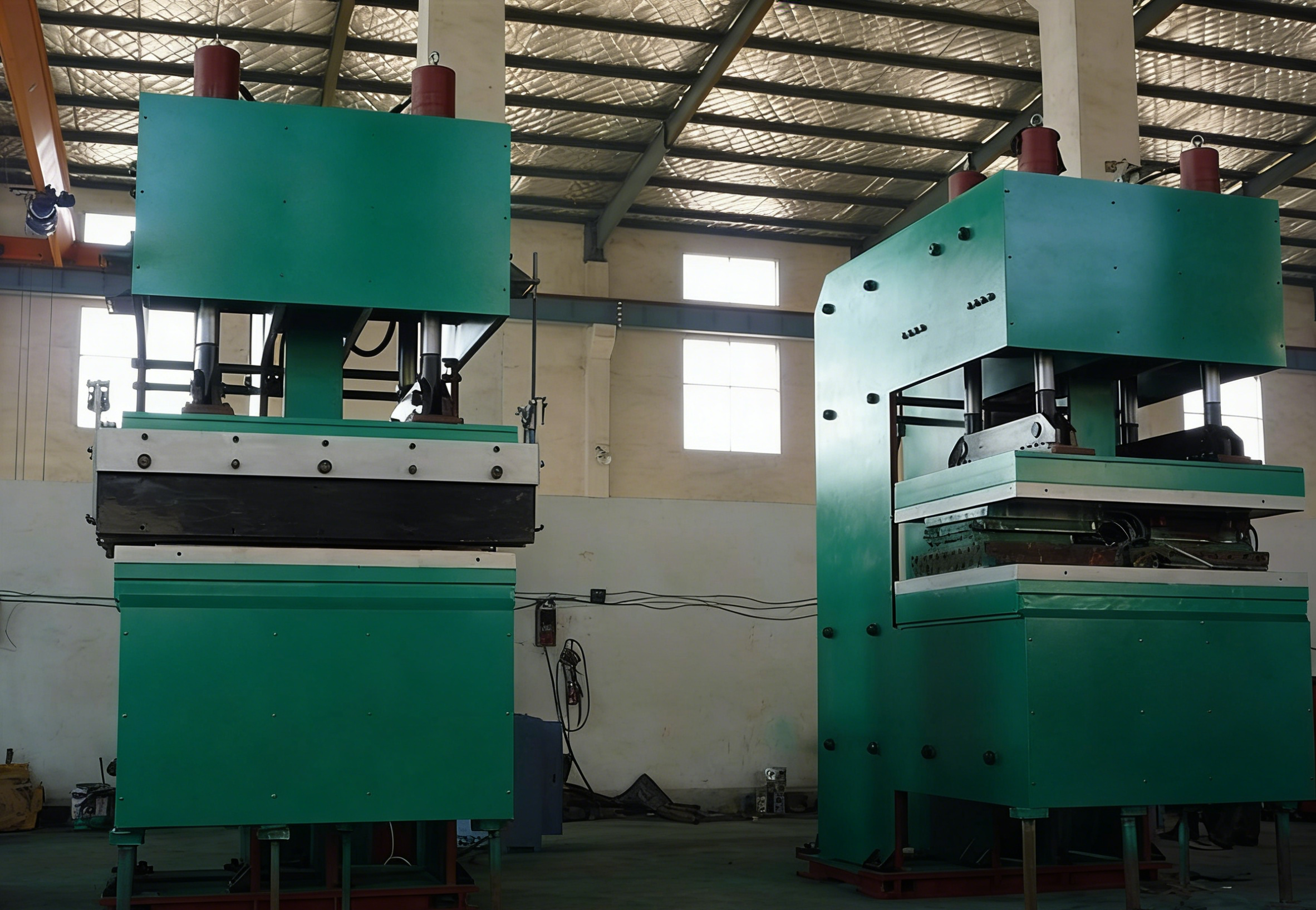 Built-in Cooling Systems Rubber Vulcanizing Press Machine with PLC Control and Customized Size