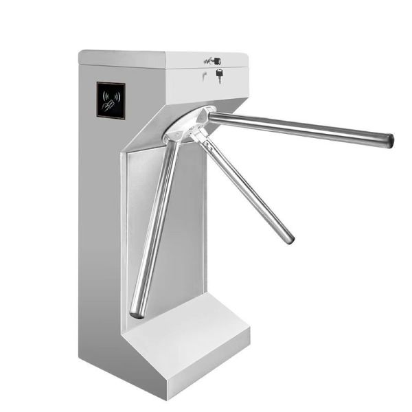 Security Vertical Turnstile Gate Designed to Support Biometric and Card Reader Systems for Enhanced Security and User Convenience