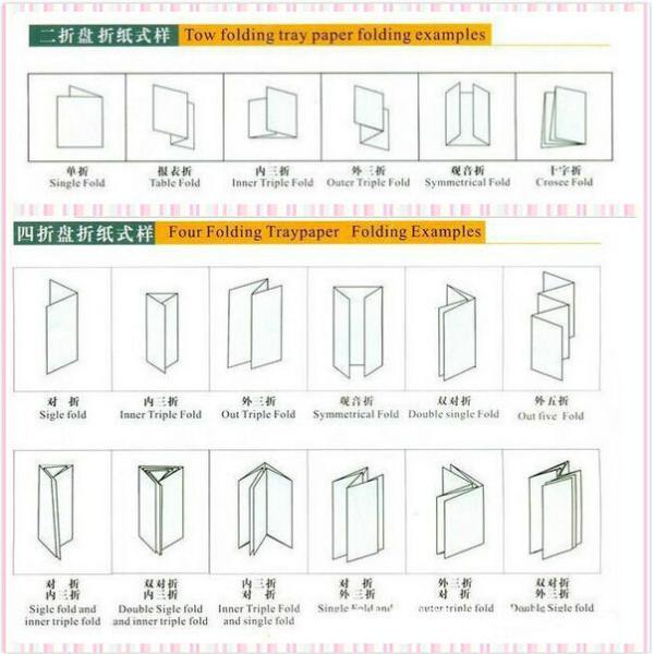 Automatic Desktop Post Press Equipment Paper Folding Machine For A3 / A4 Size