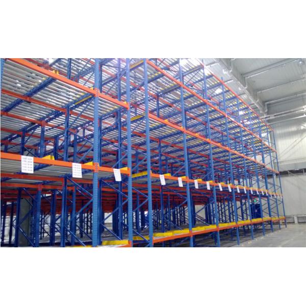 B43 Warehouse Storage Gravity Pallet Racking System Carton Flow Roller Rack Live Pallet Rack