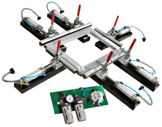 Mini Pneumatic Mesh Screen Stretching Machine 