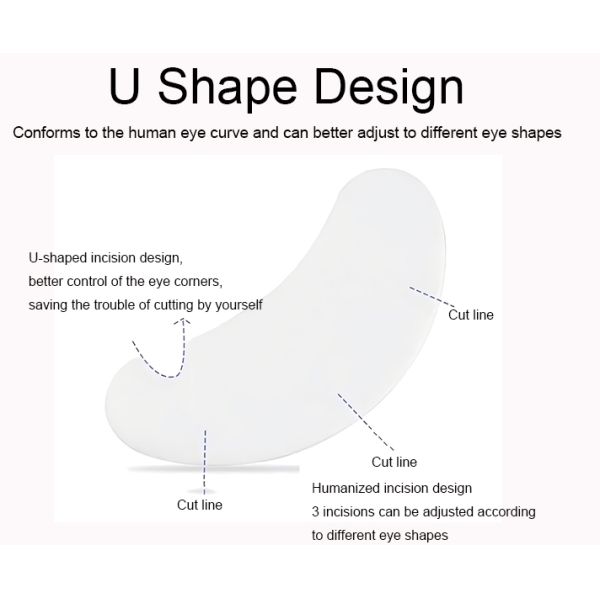Cloud Ultra Thin Eyelash Grafting Patch Under Eye Pads U Shape Design