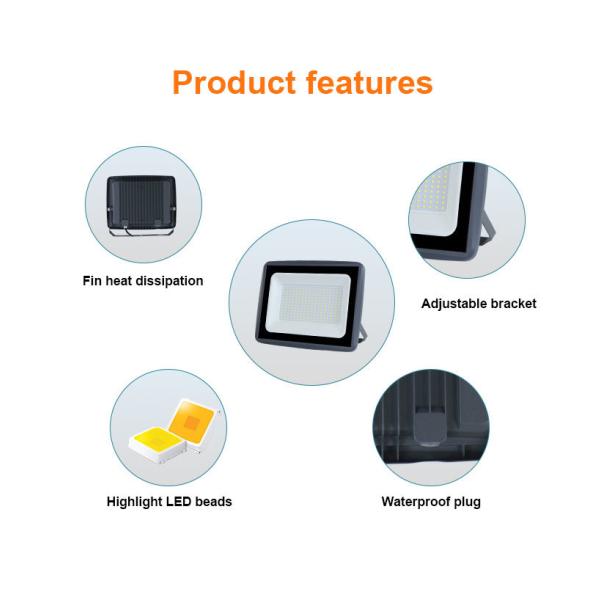 Easy Installation Outdoor LED Flood Lights with Adjustable Angle and Low Electricity Consumption