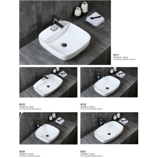 Ceramic Pattern Hand Wash Basins Luxury Sink Art Self Cleaning Glaze