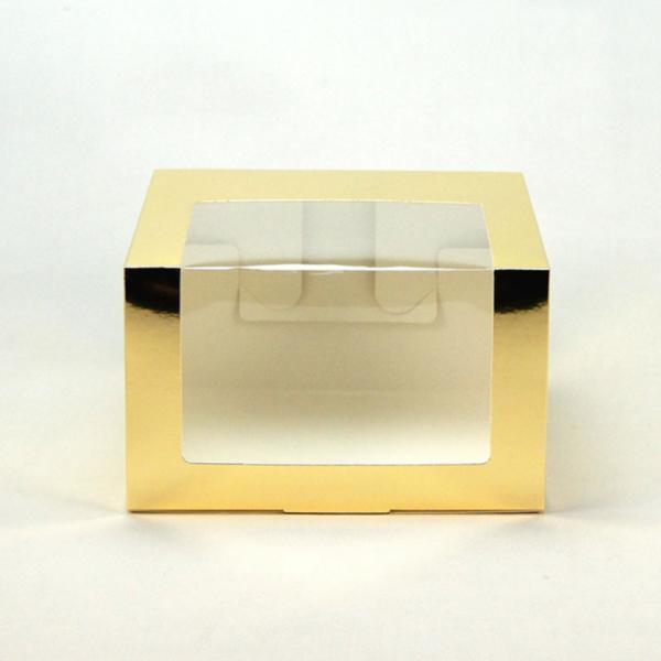 Marble Foldable Paper Packaging Baseball Cap Hat Snapcap Box with Clear Plastic Window